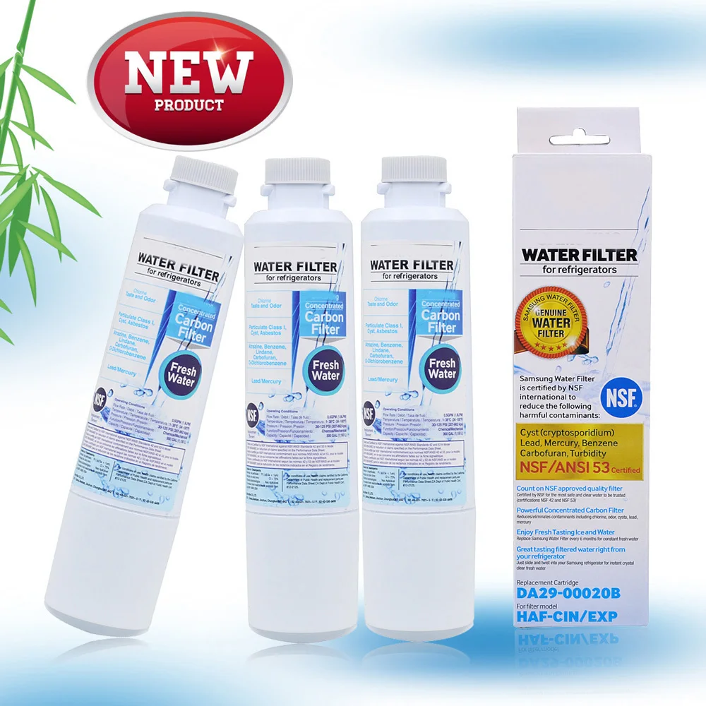 Refrigerator water filter Samsung DA29-00020B, compatible with DA29-00020A, HAF-CIN / EXP / Tier1 refrigerators, 3 packs