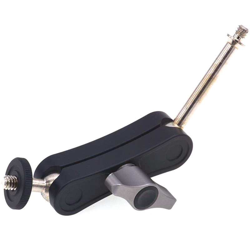 

Magic Arm Mount CNC Maching Double Ball Head with 1/4 inch Screw for Phone Monitor Gimbal Camera Video Light Tripod