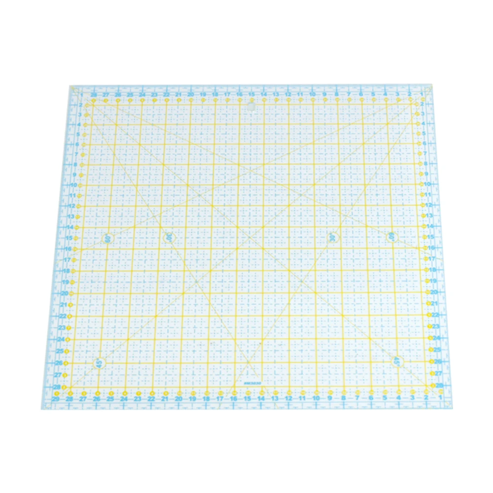 Online 30*30CM 1 Uds. # M3030 regla de quliting (métrica e imperial) Regla de Patchwork de alta calidad de acrílico Escala de Material regla transparente