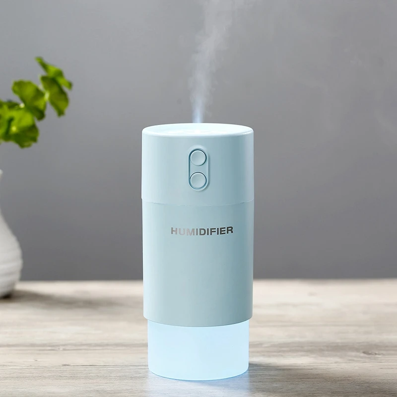 

400Ml Home Car Purifier Atomizer Water Droplets Aroma Diffuser USB Mini Air Humidifier 7 Color Atmosphere Night Light