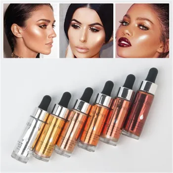 

6 Colors Makeup Face Glow Liquid Highlighter Contouring Makeup Face Brightener Concealer Primer Base Bronzer Contour Cosmetic