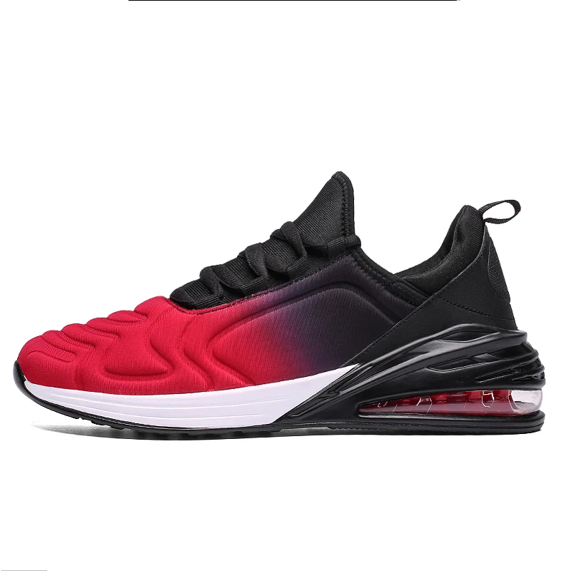 M red black 280-1 Мужские кроссовки для бега с воздушной подушкой, пара спортивных кроссовок, удобные спортивные кроссовки, 8 цветов, уличная прогулочная обувь - Цвет: M red black 280-1