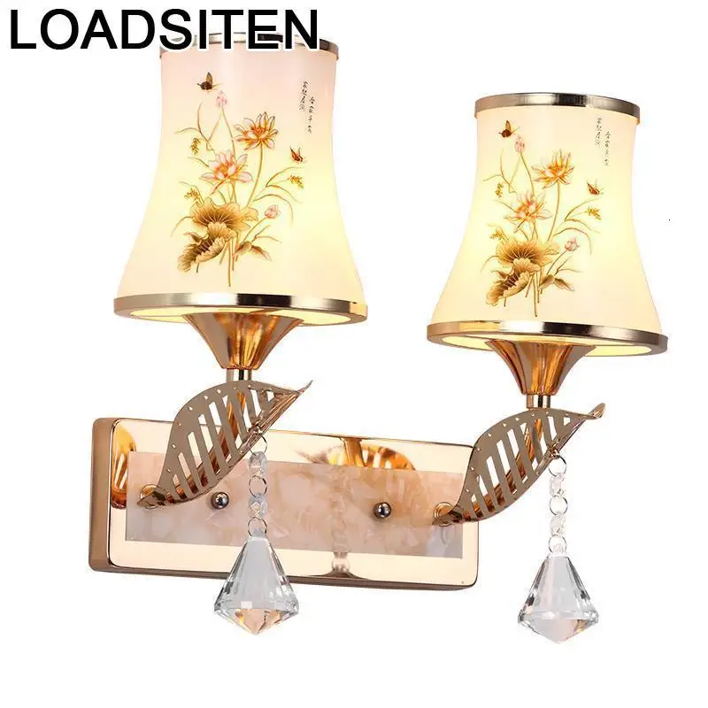 

Luminaria De Parede Bathroom Deco Maison Lamp Aplique Luz Pared Applique Murale Luminaire Crystal For Home Wall Bedroom Light