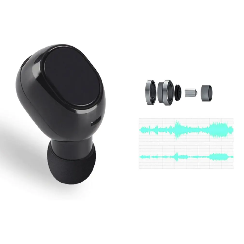 ONLENY TWS-18 Bluetooth беспроводная гарнитура наушники мини-вкладыши магнит зарядное устройство коробка металлическая музыка спорт телефон громкой связи HD микрофон