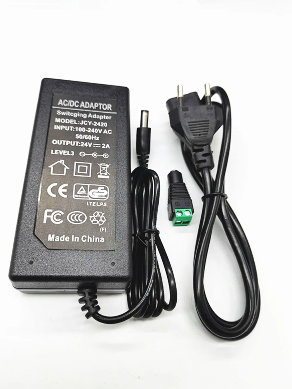 Dc 24v 2a adaptador de alimentação carregador