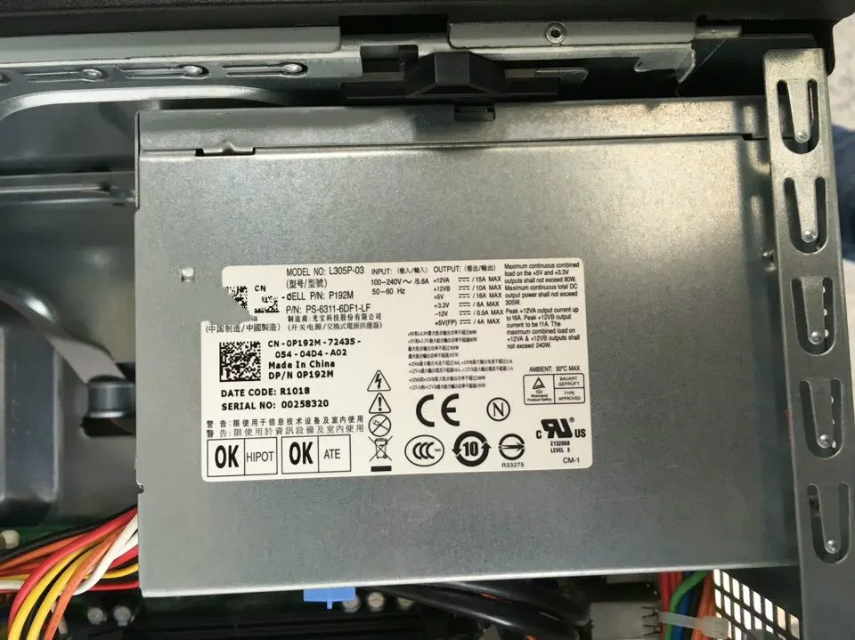 Для большого блока питания шасси DELL OptiPlex 960 760 780 MT L305P-03 | Компьютеры и офис
