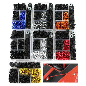 

For Suzuki HAYABUSA GSX1300R GSXR 1100 GW250F B-King Complete Fairing Bolts Kit M6 M5 Nuts Windshield Bolts Fairing Clips Nuts