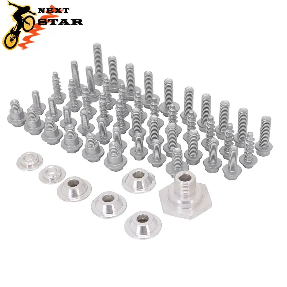 FORK GUARDS & FRONT NUMBER PLATE BOLTS & MORE 54PCS FITS KTM XC/SX 2011-14 