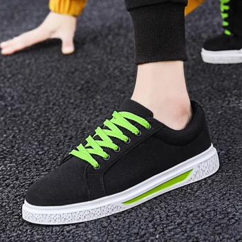 

Hot Sell Spring And Summer Trend Men's Casual Canvas Light Student Personality Breathable Wear Men's Shoes Wild Tide Shoes