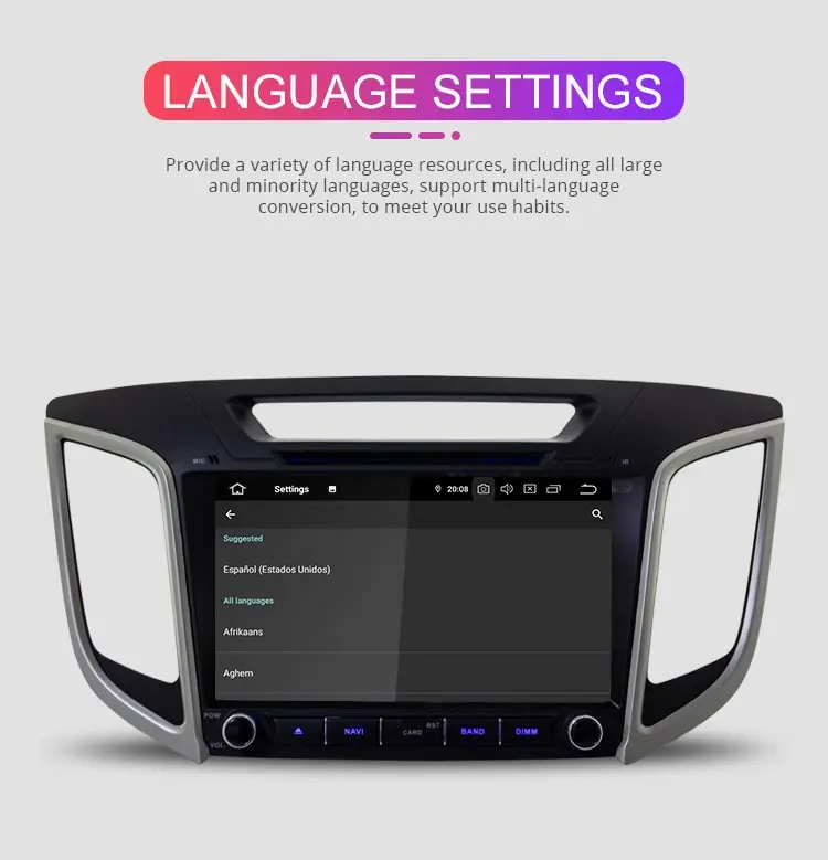 Besina Android 9,0 автомобильный dvd-плеер для HYUNDAI IX25 CRETA gps-навигация 2 Din автомобильный радиоприемник wi-fi-мультимедиа стерео 4G+ 64G Autoaudio