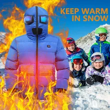 Coat Winter for Skiing USB Electric-Charging Warm Waterproof Kid Outdoor Child