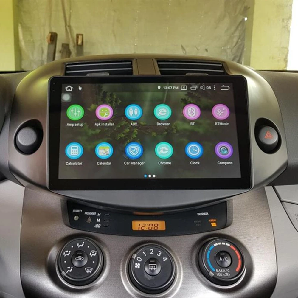 Carplay DSP 10 1 &quotAndroid 8 автомобильное мультимедийное радио для Toyota RAV4 2007 2011GPS SPDIF