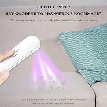 

Ultraviolet Sterilization Lamp Uv Sterilizer Light Portable Disinfection Lamp Sterilizer Disinfection Wand Home Office Travel