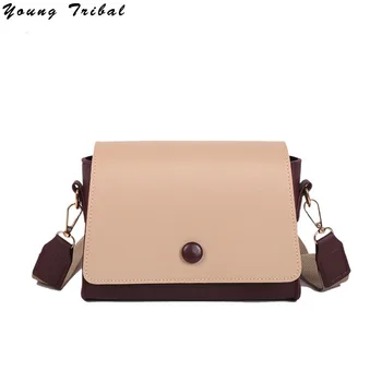 

Small Crossbody Bags for Women 2020 Pu Leather Contrast Color Woman Shoulder Messenger Bag for Girls Hand Cluth Bags Desinger