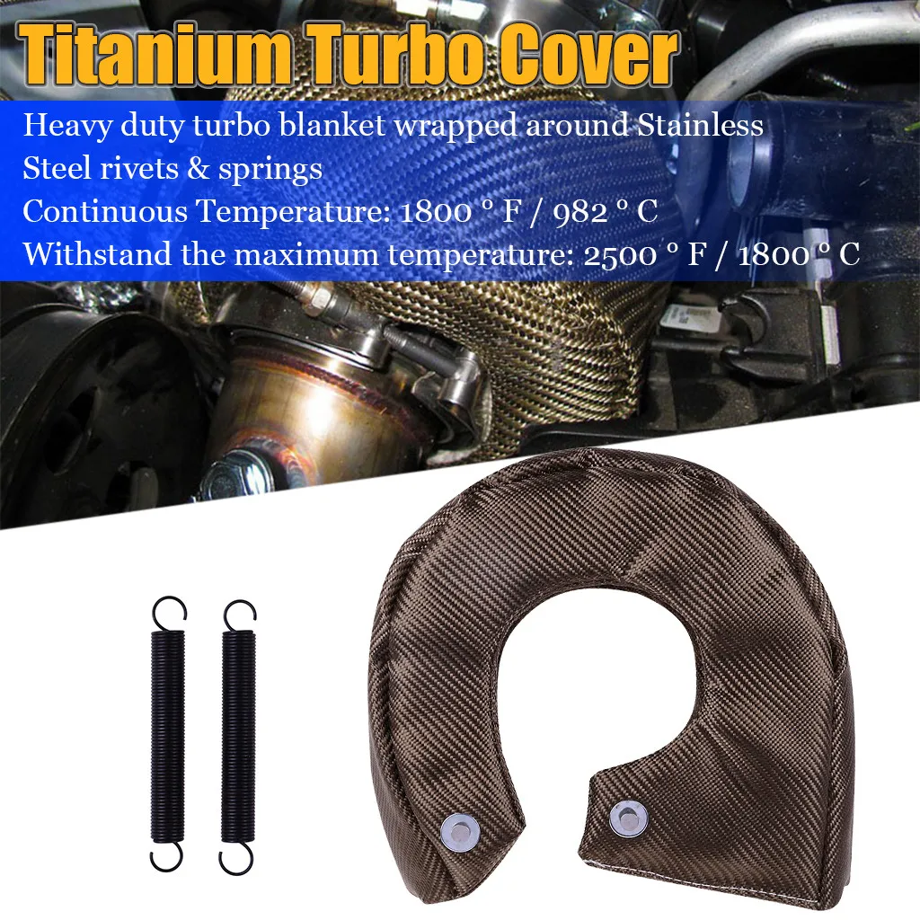 Tur-bo Shield Tur-bo одеяло из нержавеющей стали внутри с крепежными пружинами для T3, T4, T6 турбо зарядное устройство# Y1