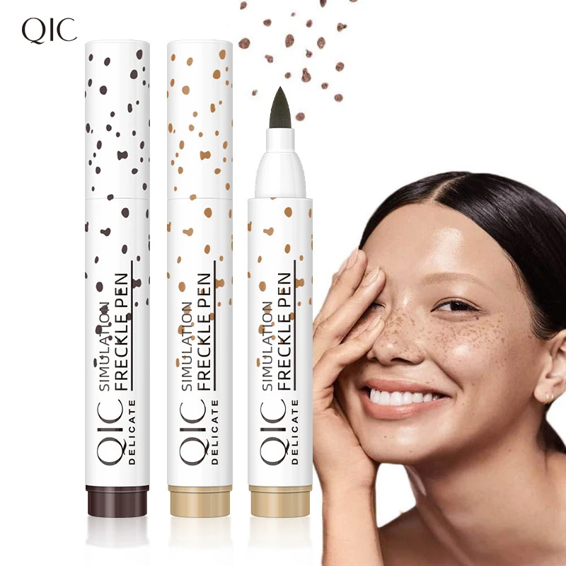 Lifelike Freckle Pen Face Concealer Point Out Natural Artificial Freckles Concealer Fine Makeup Soft Smooth Freckle Pen TSLM1