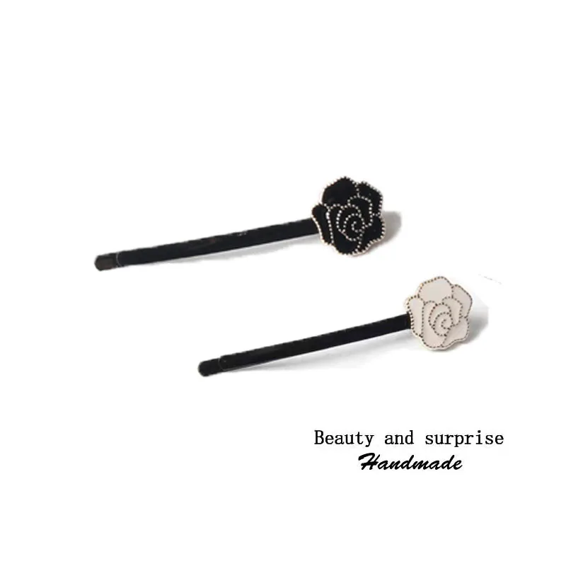 Женская заколка для волос с цветочным узором 2 шт. заколка-краб |