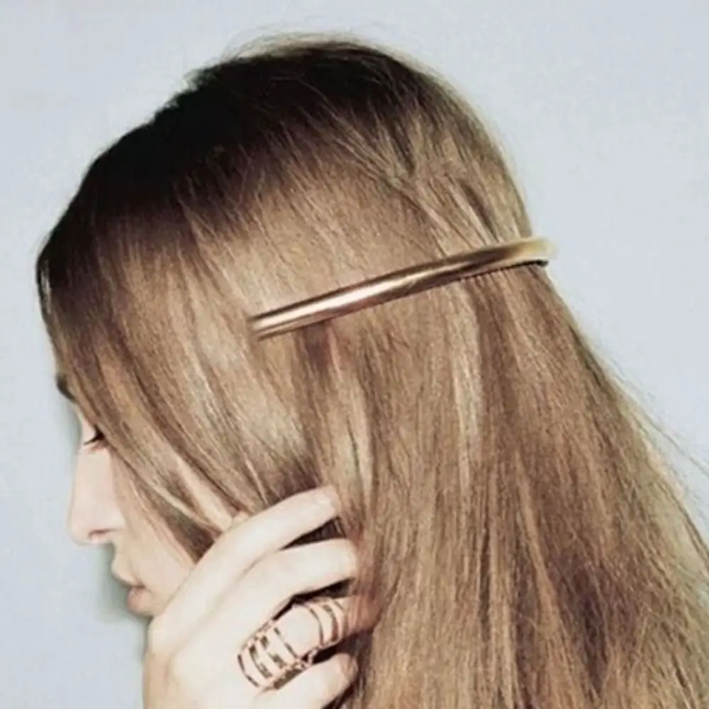 Горячая Распродажа крутые длинные женские зажимы для волос металлическая