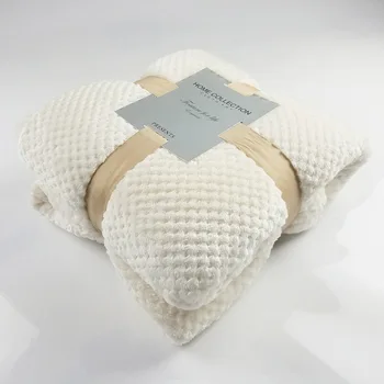 

2020 New Luxury Pure Mesh Blanket Baby Fleece Blankets Towel Sofa Blanket Pineapple Grille Blanket Throw For Sofa Bedspread