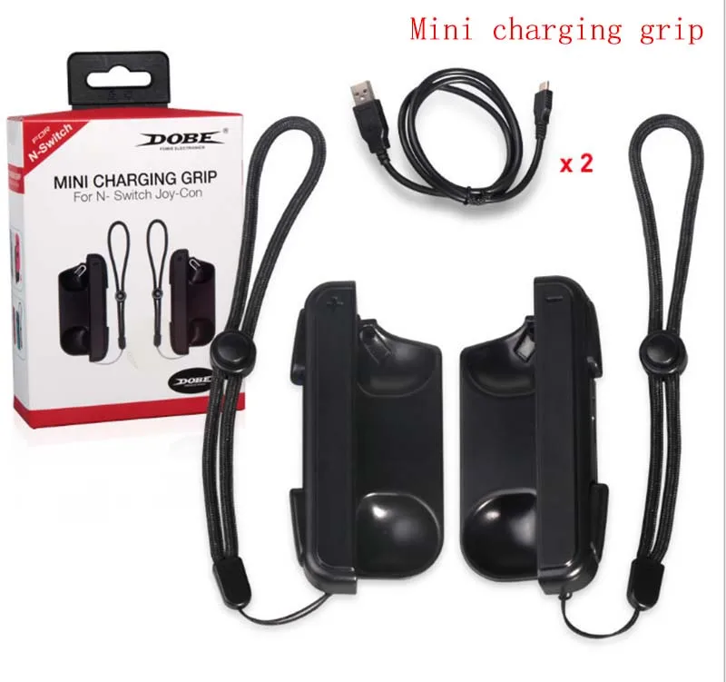 

Portable Mini Charging Grip Charger + charge Cable For NS Nintendo Switch Joy-Con Joycon Controller