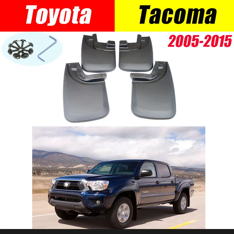 Брызговики для Toyota Tacoma Fender Брызговики автомобильные аксессуары авто styline Передние Задние 4 шт. 2005