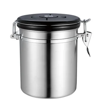 

Candy Jar with Exhaust Valve Canister Sugar Coffee Bean Kitchen Sealed Can Vacuum Jar Food Tea Storage Container Pot Home Jars