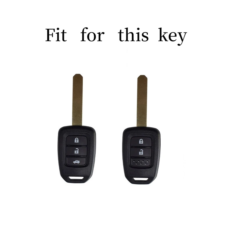 Portachiavi con telecomando in pelle ABS in fibra di carbonio per HONDA ACCORD XRV CIVIC FIT VEZEL - H4feb9be7c0c341b5a4ed3c861550900dN