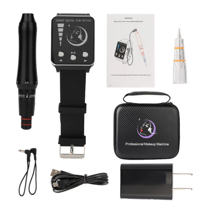  Permanent Tattoo Machine Painless Semi-Permanent Eyebrow Tattoo Machine Professional Watch Control 