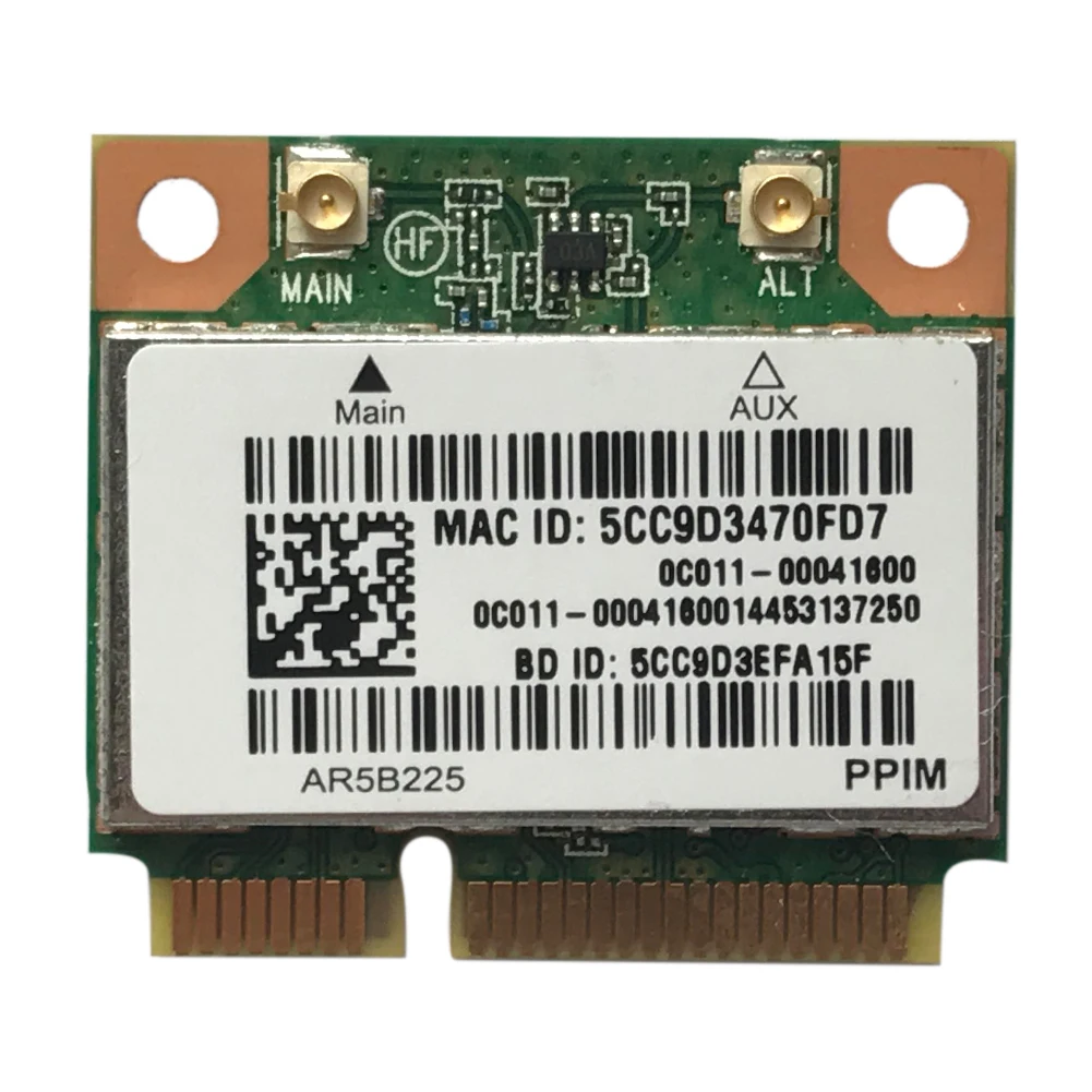 AR5B225 сетевая карта беспроводная 300M PCI-E ноутбук высокоскоростной адаптер wifi Bluetooth 2,4 GHz аксессуары Половина мини маленький компьютер ПК