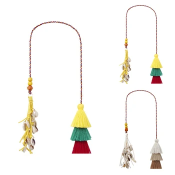 

1PCS Tassel Bag Charm Bohemian Creative Decorative Purse Charm Handbag Pendant Handmade Keychains Bag Charm for Women