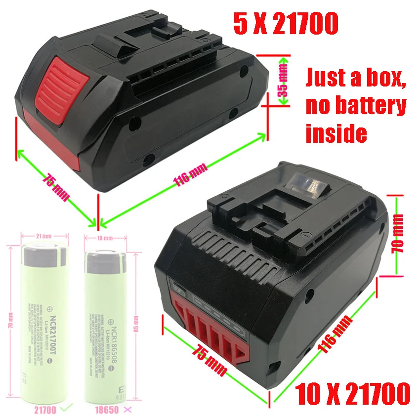 Battery Case Charging Protector Circuit Board PCB for Bosch 18V BAT610 BAT618G Battery Case Charging Protector Circuit Board PCB for Bosch 18V BAT610 BAT618G