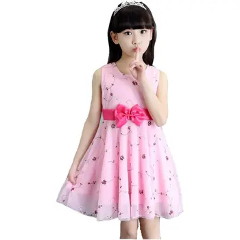 

4 Girls 5 Summer 6 Babies 7 Princesses 8 Dresses 9-10-12 Years Old Girls Wear Korean Version of Summer Gauze Girls Summer Suit