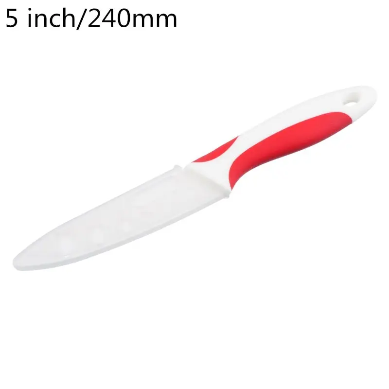 5 inch red 3/4/5 дюймов Керамика Кухня ножей Белый Клинок красочные ручки нож для очистки овощей сравнить корки ломтик Пособия по кулинарии инструмент Керамика Ножи высокое качество - Цвет: 5 inch red