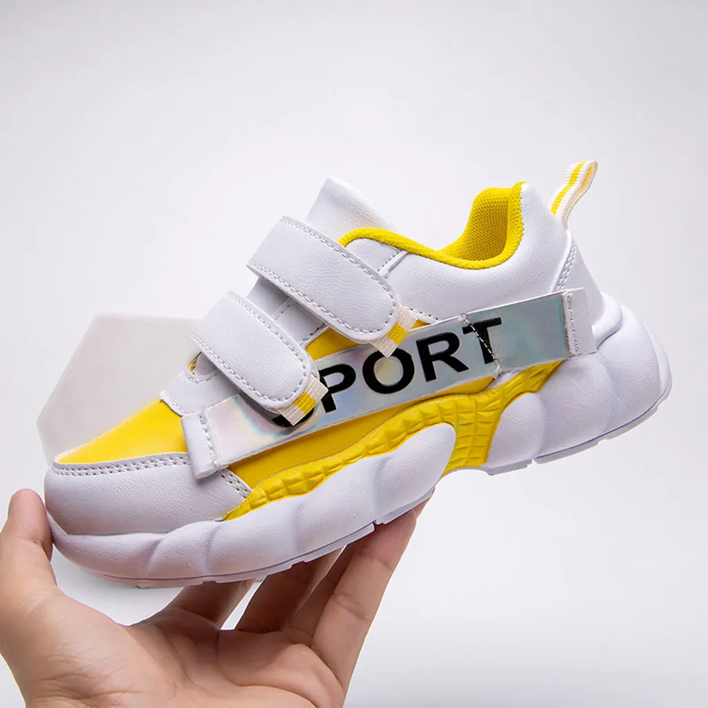 New Contrast Color Fashion Casual Breathable Children's Shoes Fashion Mesh Casual Children Sneakers Baby Breathable Shoes#BC