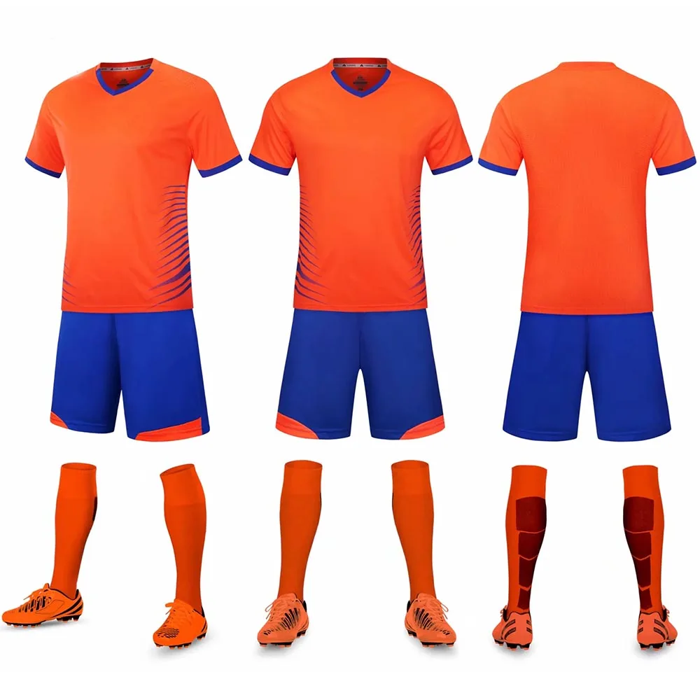 Children Adult Football Jerseys Boys and girls Soccer Clothes Sets youth soccer sets training jersey suit with socks+Shin guards football uniform sports uniform sets