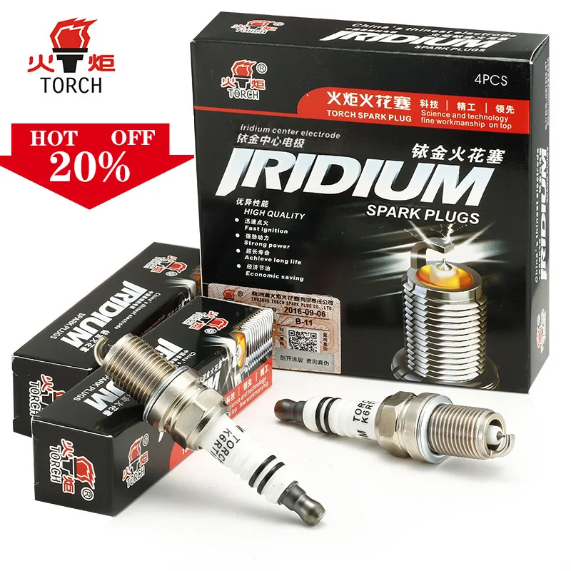 4 шт./6 шт. китайские оригинальные свечи зажигания TORCH K6RTIP/FR6KPP33X+/IFR6A/IK20TT/RC8WMPB4/NEON/ESCORT/FIESTA/ORION/SCORPIO/Y10/FELI|plug|plug sparkplug lot | АлиЭкспресс