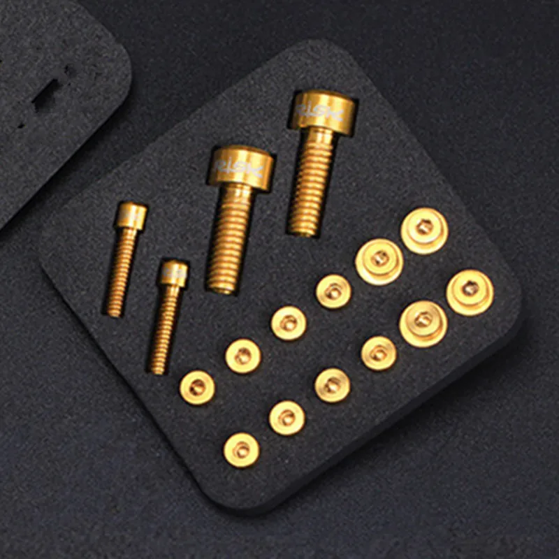XT775 Golden Рискованный 20 шт./компл. ручка велосипедного тормоза винт рычага титановый MTB велосипед XT775 гидравлический дисковый тормозной масляный цилиндр болты для крышки - Цвет: XT775 Golden