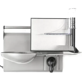 

Electric Meat Slicer 150W Detachable Blade And Carriage Shaft Practical Kitchen Supplies Stainless Steel Food Slice Tool Silver