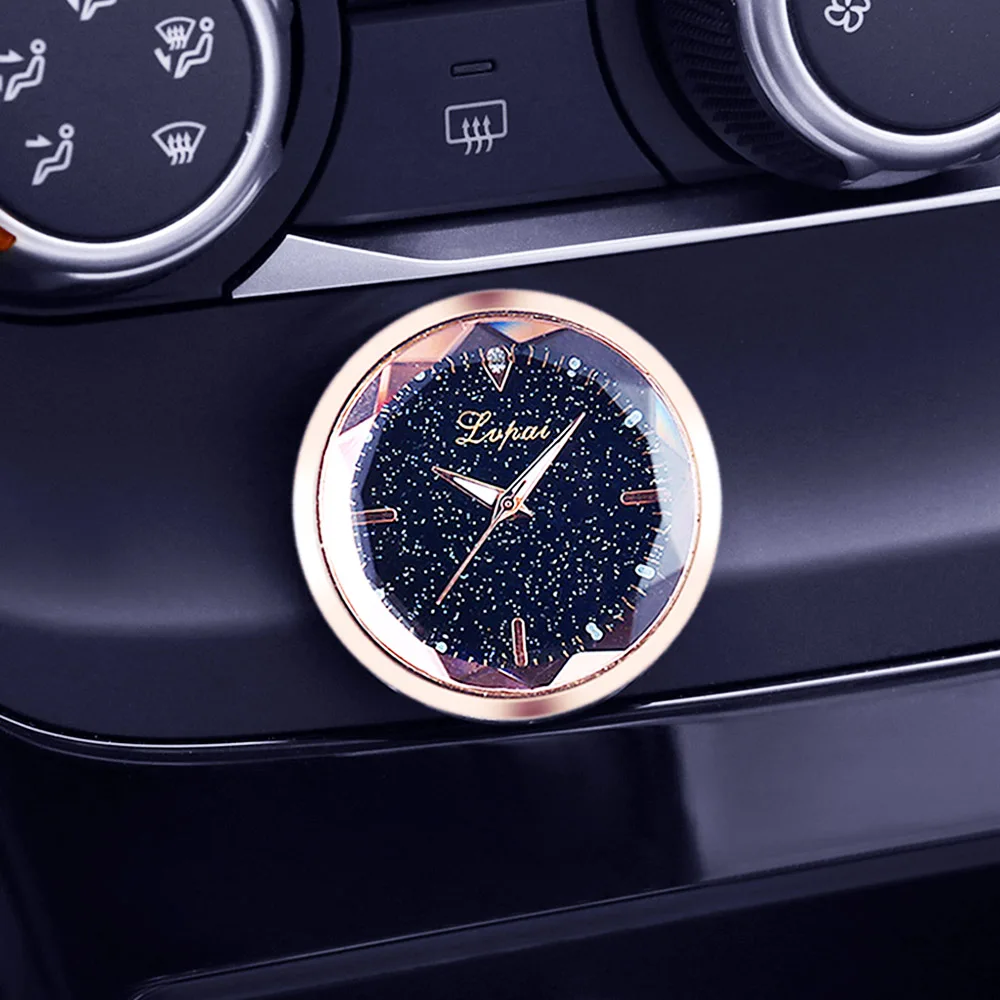 Новое украшение автомобиля электронный счетчик автомобильные часы авто Интерьер автомобильный орнамент наклейка Интерьерные часы на автомобильные аксессуары