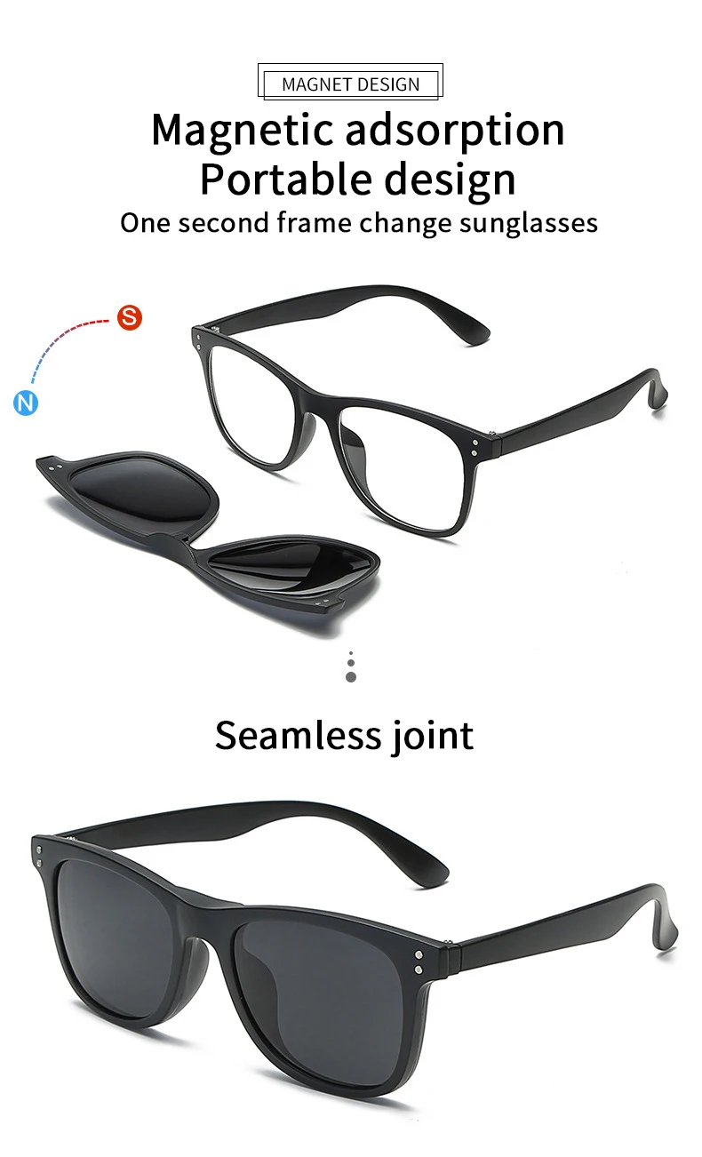 night vision goggles drivering sunglass beach sunscreen men sunglasses female glasses polarized Five lenses send glasses set bag
