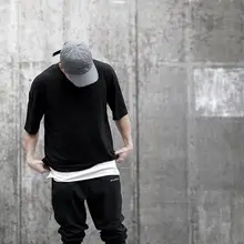 Muscle Brother летняя спортивная одежда для фитнеса Мужская баскетбольная тренировочная свободная дышащая футболка из чистого хлопка с короткими рукавами