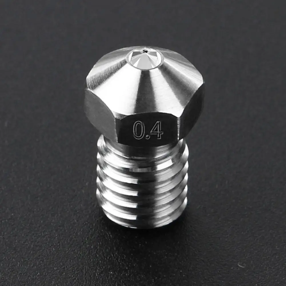 Сплав красный распылитель 0,4 мм V6 совместим с Petg Abs Pei Peek для 3d принтеров аксессуары