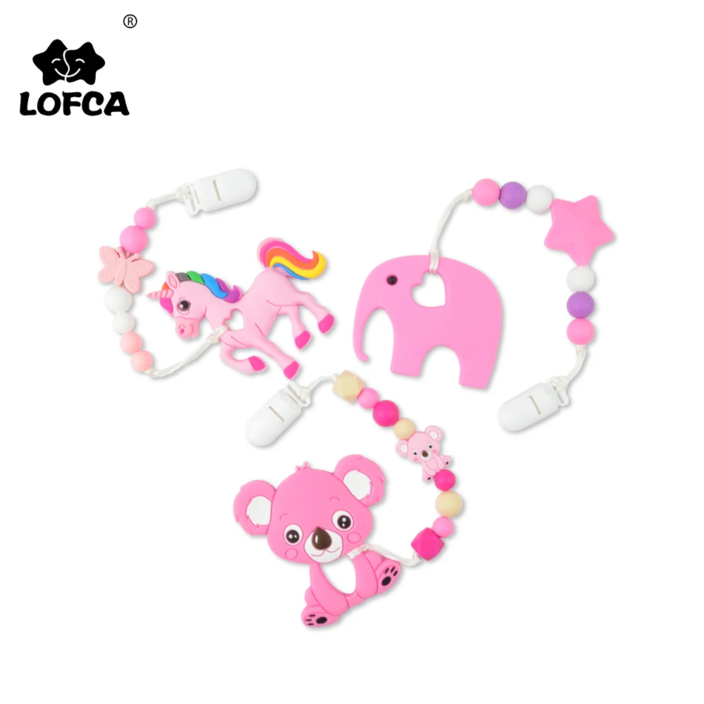 Соски клип цепь животное Прорезыватель ожерелье для ребенка жевательные