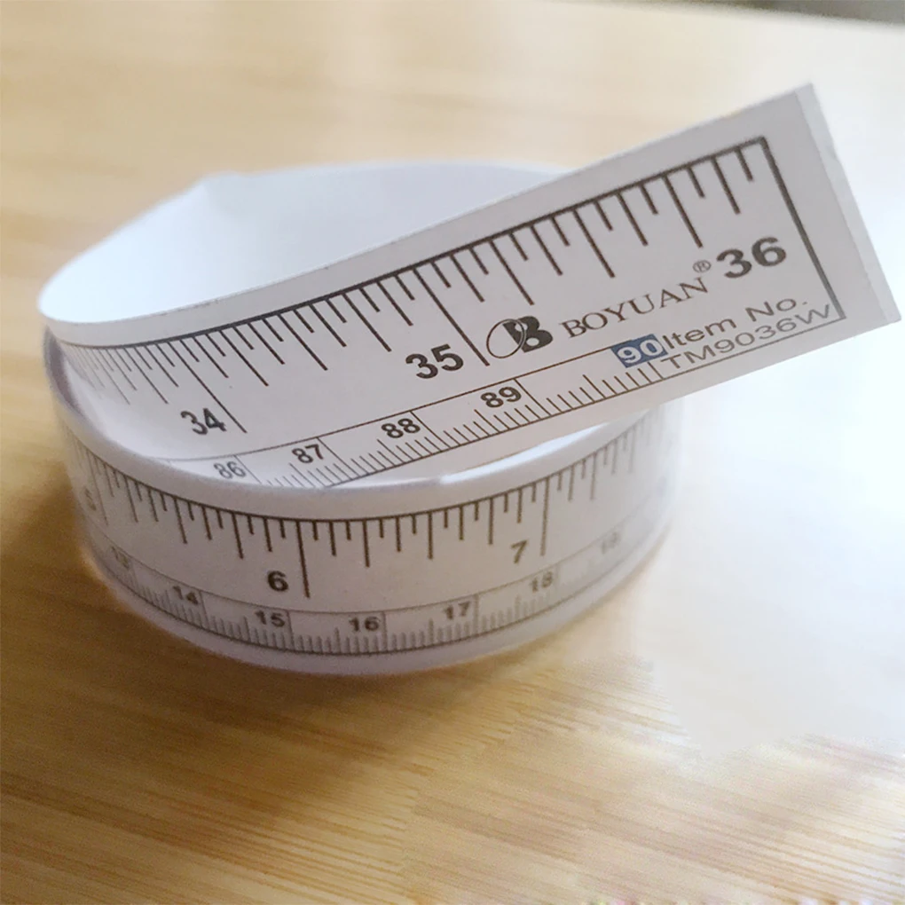 Tape Measure Measuring Tape 5pcs Self Adhesive Measure Tape Metric Inch Measure Tape Sewing Machine Sticker Tool Paper Ruler