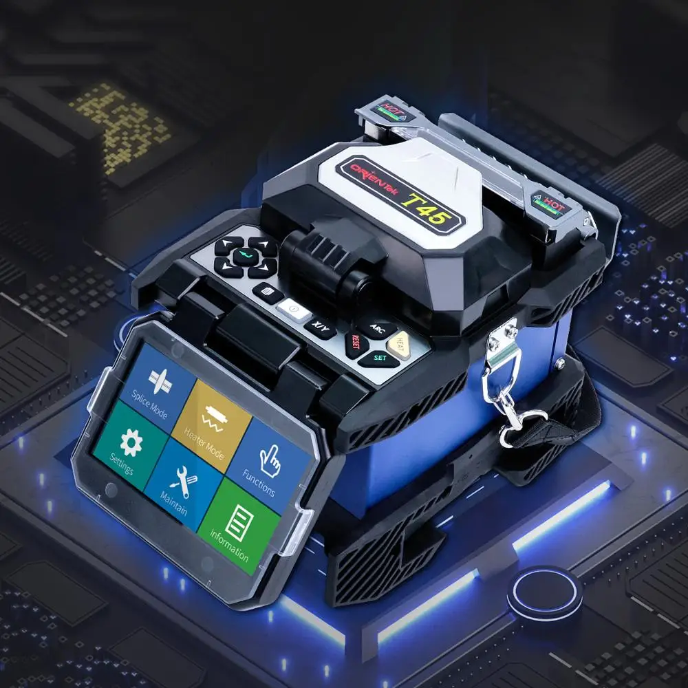 Ориентек T45 Fusion Splicer сплайсинга машина Fusionadora maquina de fusao Soudeuse Fibre Optique Upgrade T40