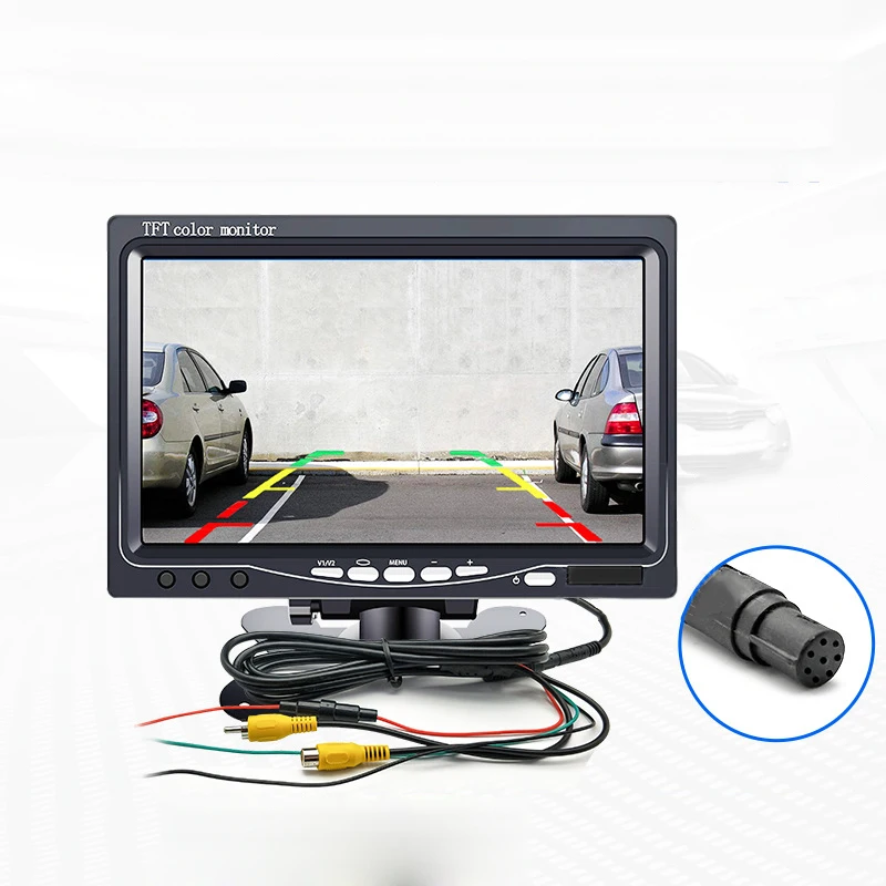 7 дюймов TFT lcd HD зеркало монитор для автомобиля реверсы заднего вида резервная камера/DVD