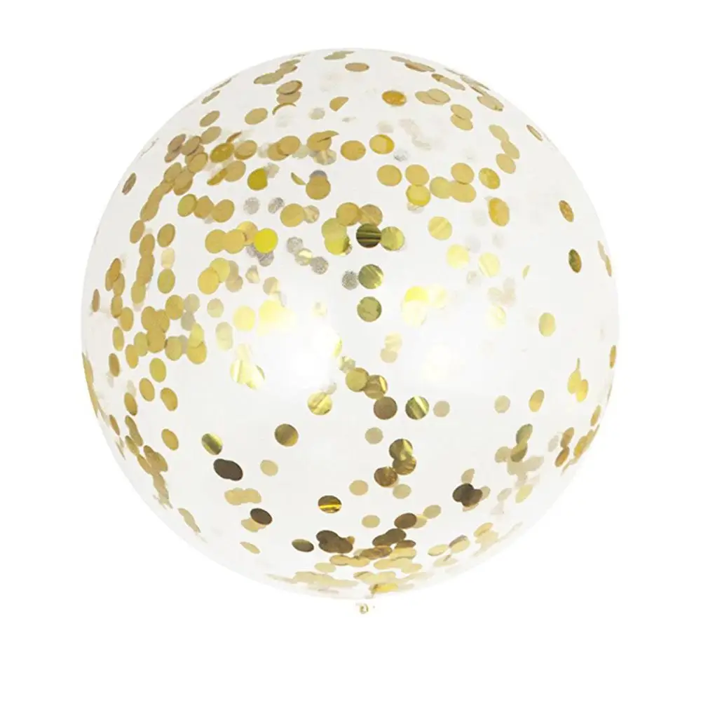 Gold Round confetti 36 дюймов, Прозрачный большой надувной шар, 10 г, Золотое конфетти, заполненный, сделай сам, набор, Золотая майларовая звезда, прозрачные воздушные шары, украшение для свадебной эмалировки - Цвет: Gold Round confetti