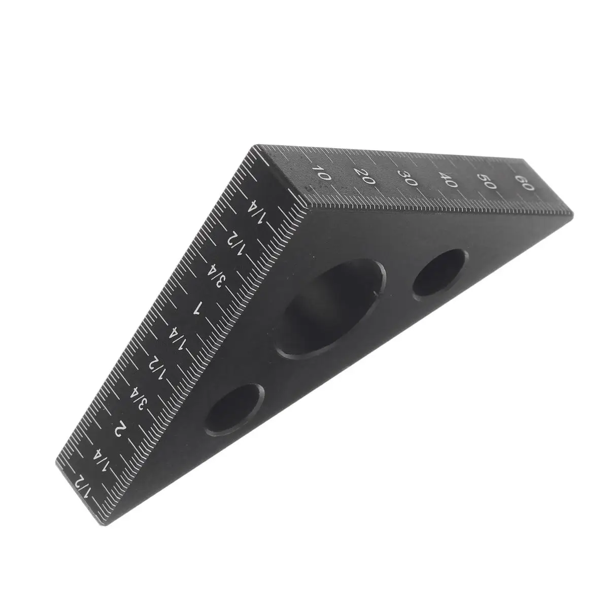 Aluminum Alloy Woodworking Triangle Ruler Mini Pocket Square DIY Right Angle Ruler Height Measuring Gauging Woodworking Tools