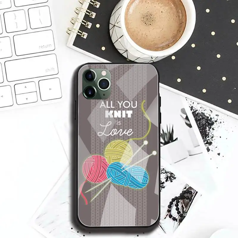 otterbox symmetry Sợi Đan Họa Tiết Ốp Lưng Điện Thoại Kính Cường Lực Cho iPhone 11 Pro XR XS MAX 8X7 6S 6 plus SE 2020 Ốp Lưng kate spade phone case Cases For iPhone