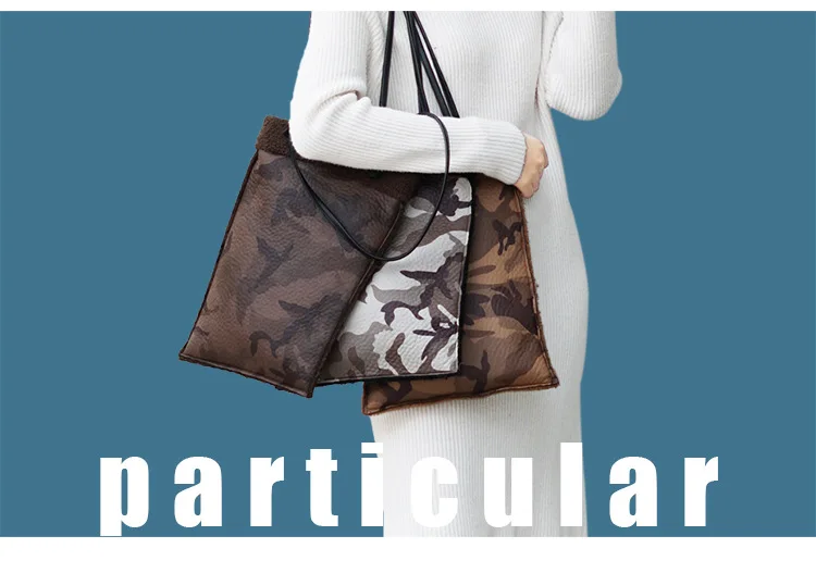 Double Back Camouflage Women's Handbag Shoulder Fashion Ladies Bag